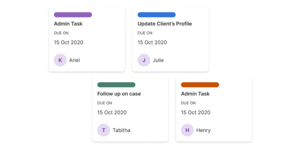 GovTech's GatherSG allows you to review tasks, statuses and bottles easily via kanban boards.